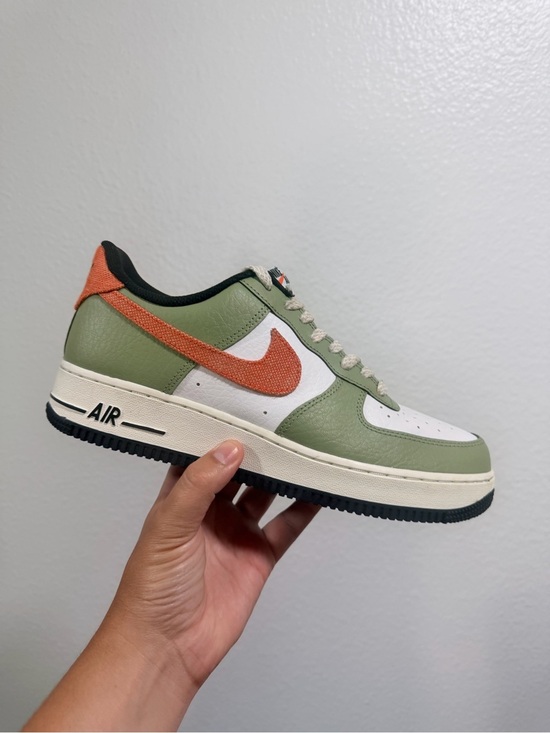 Nike Other - Nike Low Top Sneaker — Olive Green, White & Orange